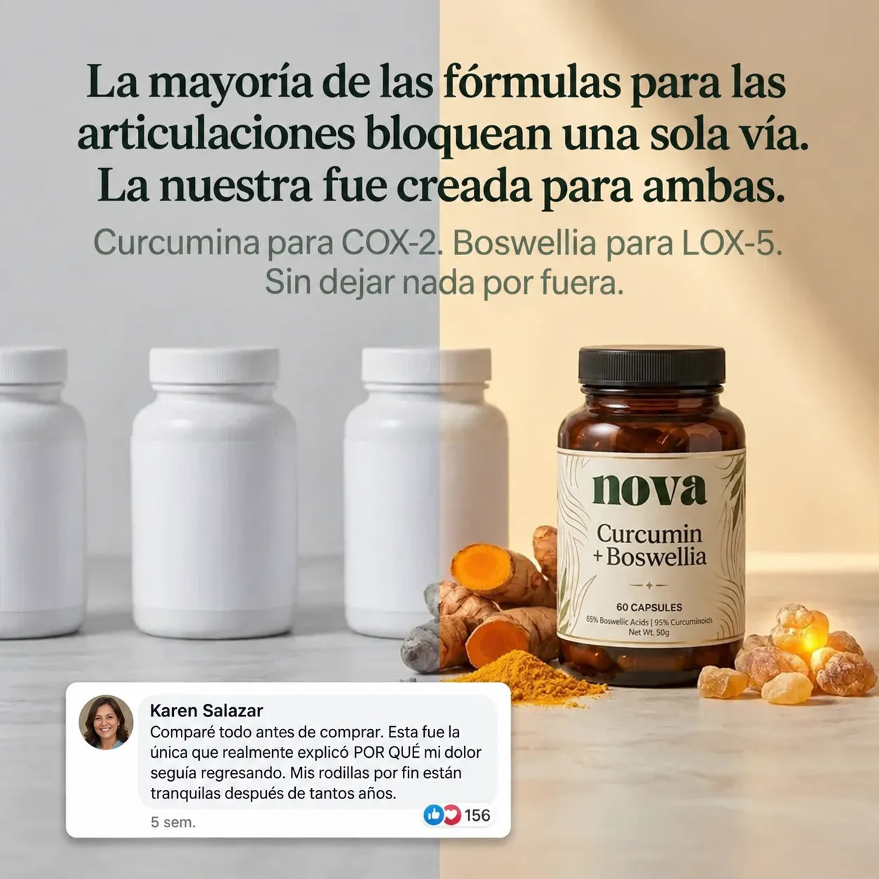 Apoyo para Tus Articulaciones Boswellia + Curcumina